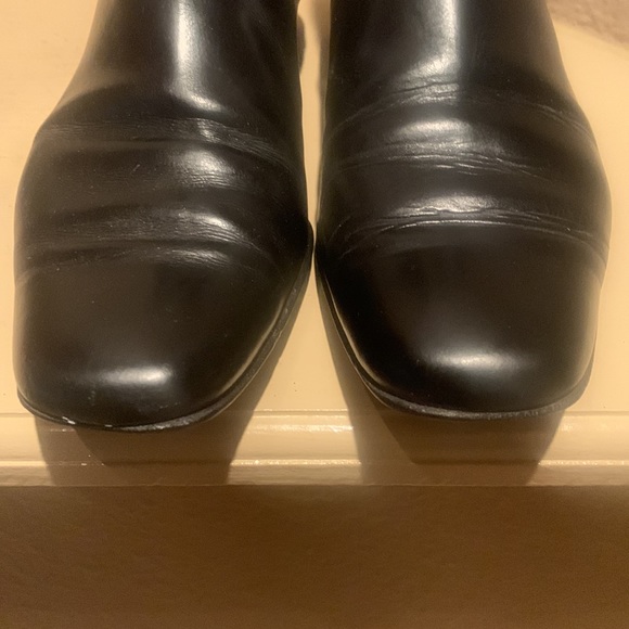 Cole Haan - made in Italy black leather boots with 1 inch heel. Size 8 - Picture 4 of 12